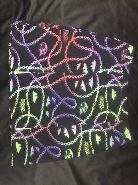SWIXXZ Chain and Skull Print Mini Skirt